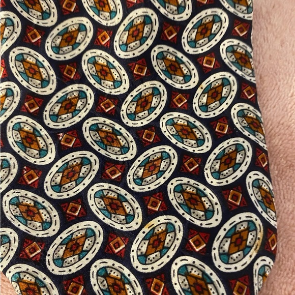 Nina Multicolor Geometric Pattern Tie - Picture 2 of 8